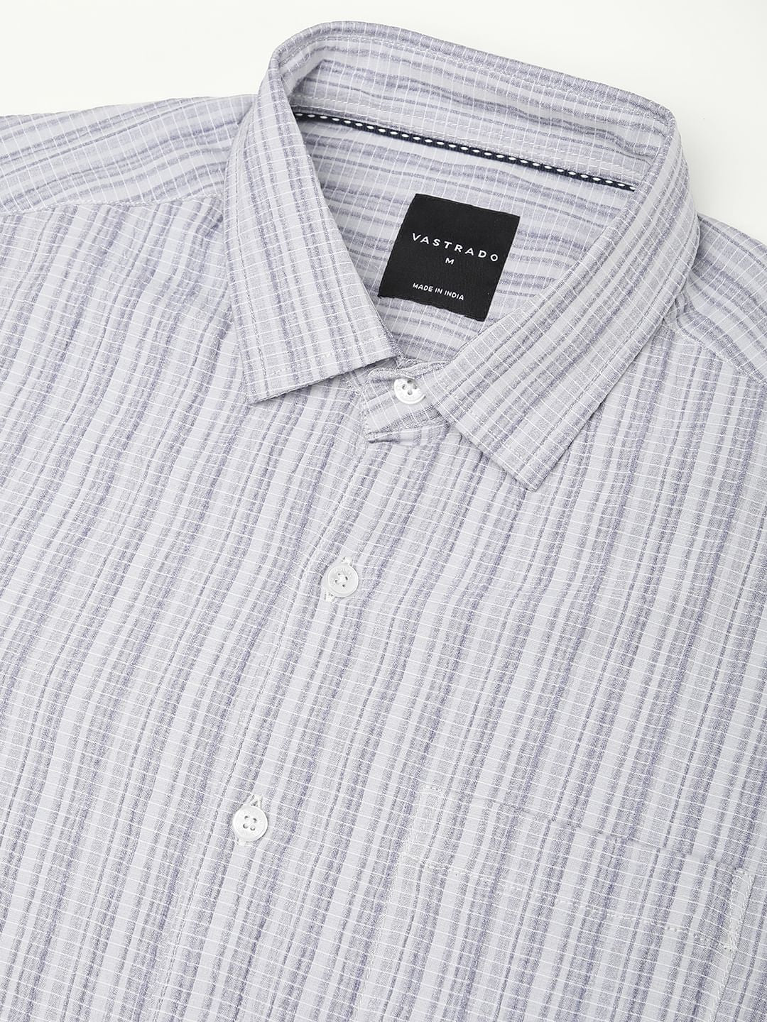 Brush Stroke Smoke Grey Textured Shirt