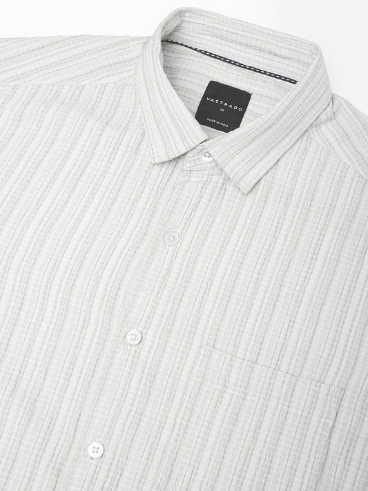 Brush Stroke Olive Green Textured Shirt