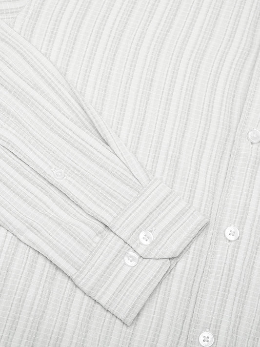 Brush Stroke Olive Green Textured Shirt