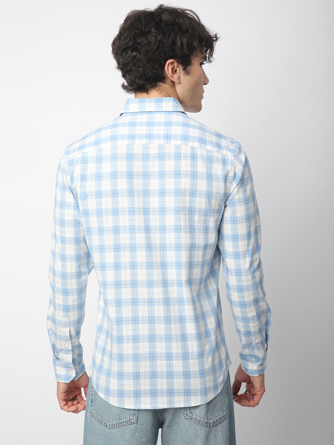 Beach Blue Tartanique Checkered Shirt