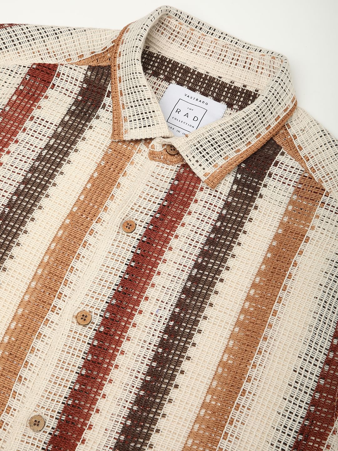 Schmick Interweave Multicolour Crochet Shirt