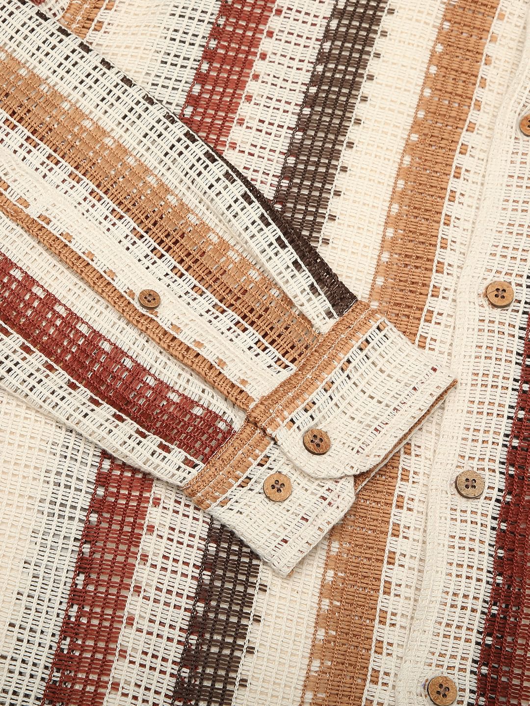 Schmick Interweave Multicolour Crochet Shirt