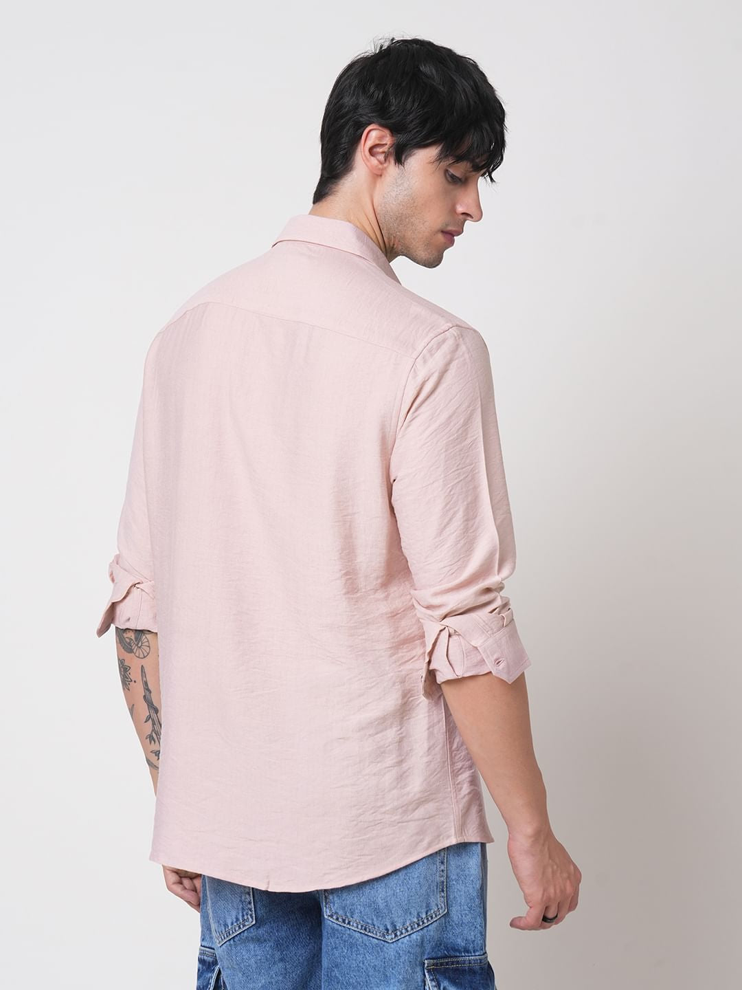 Premium Pink Italian Linen Shirt