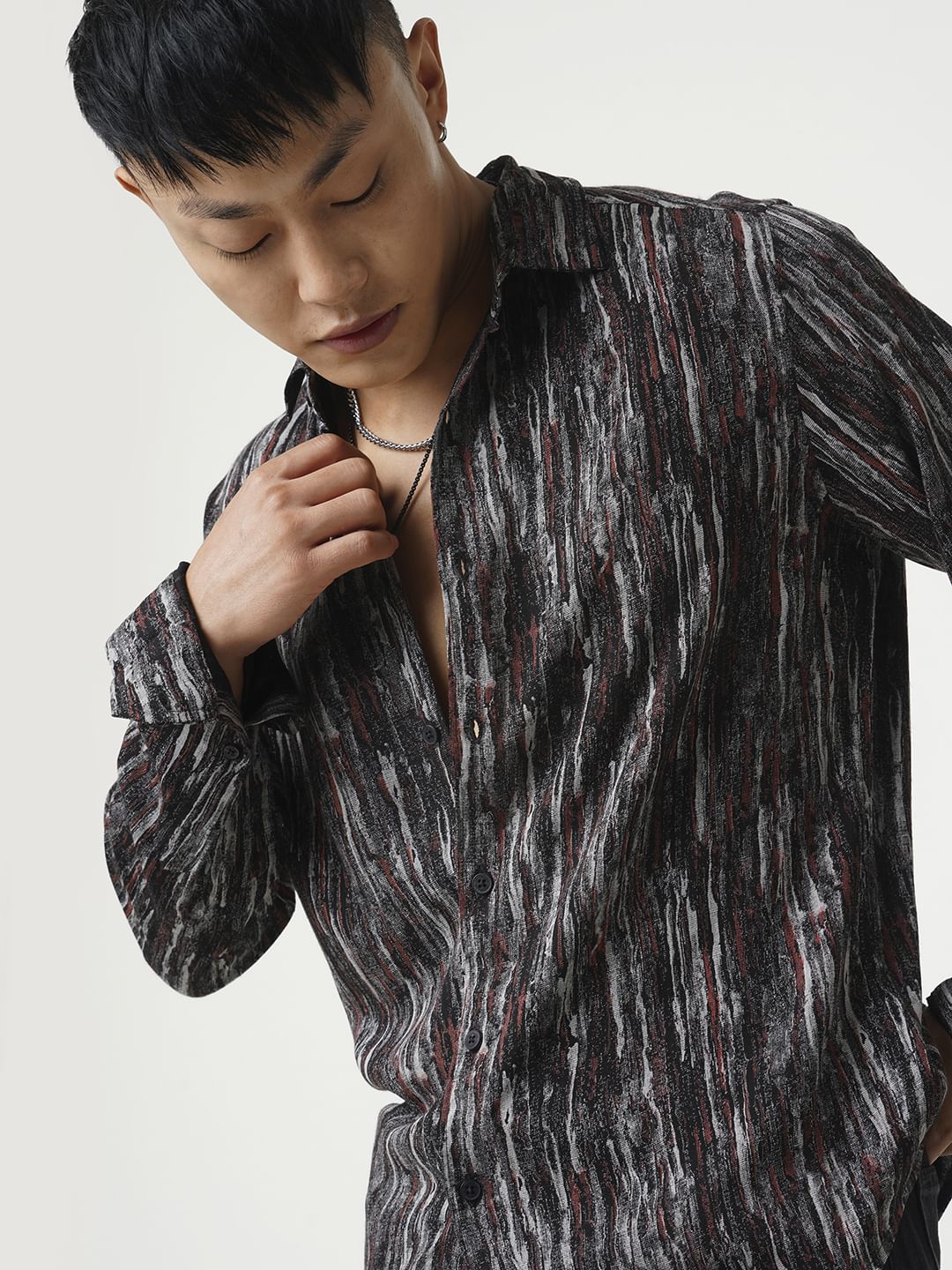 Premium Multicolour Artistic Textured Shirt
