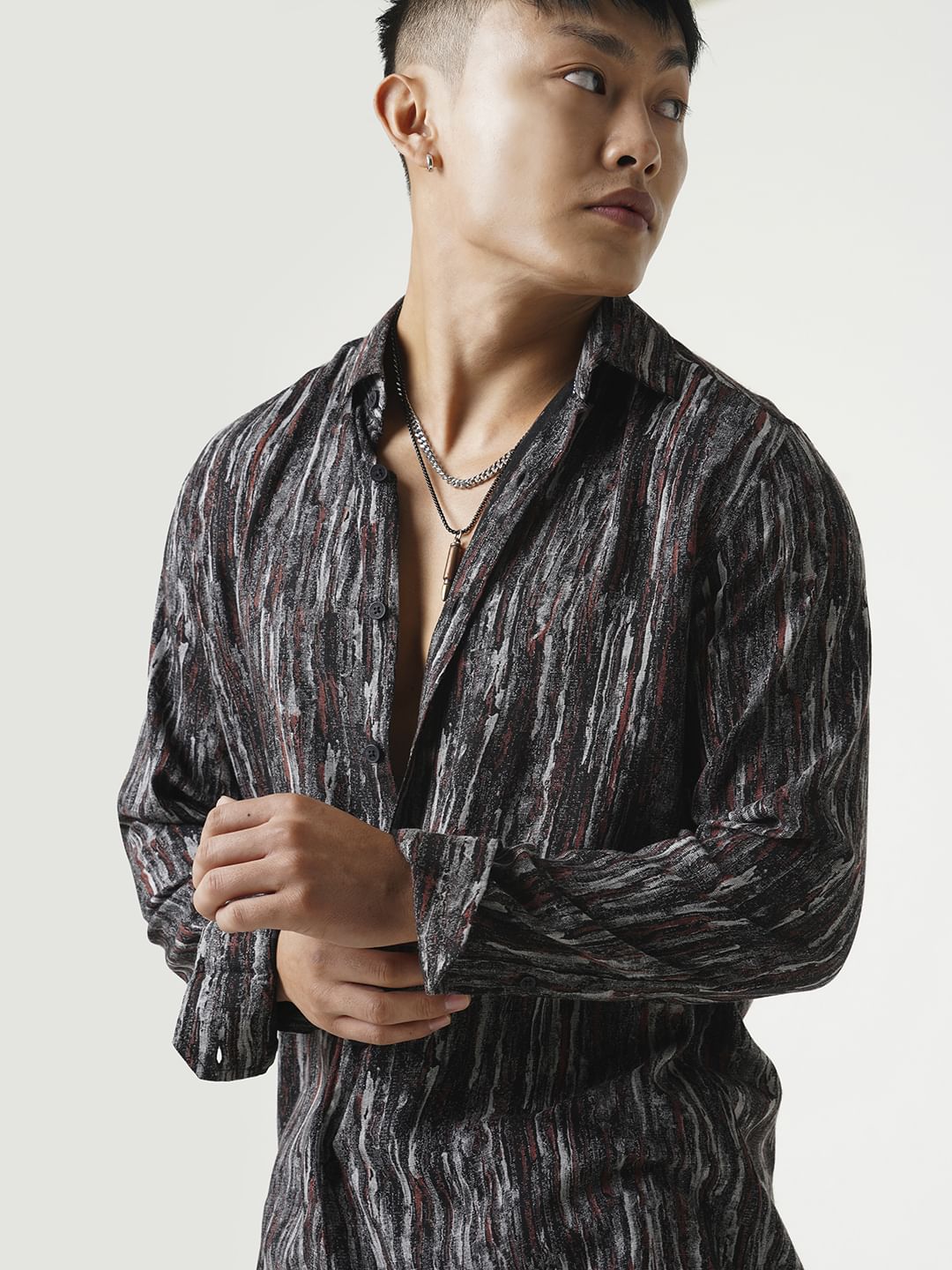 Premium Multicolour Artistic Textured Shirt