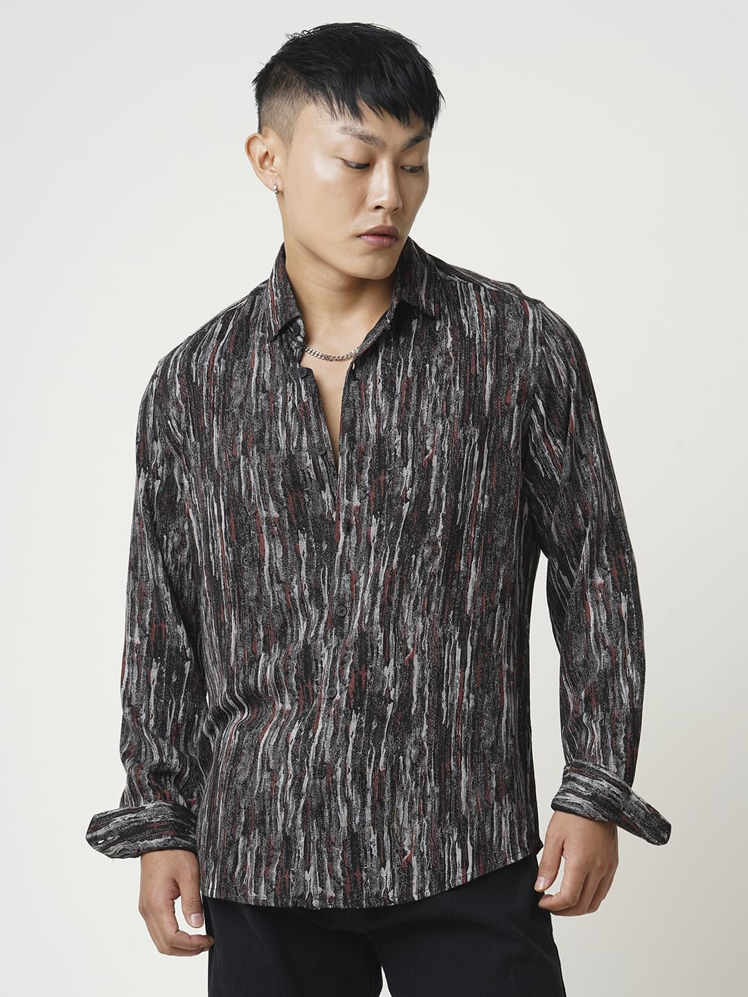 Premium Multicolour Artistic Textured Shirt