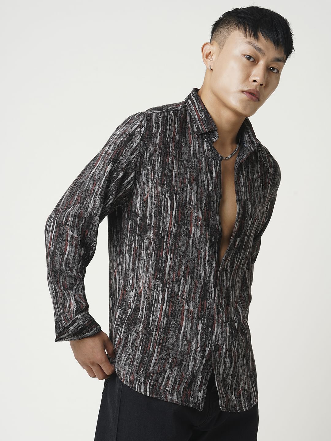 Premium Multicolour Artistic Textured Shirt