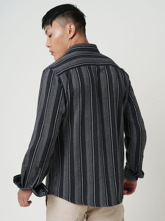Multicolour Broad Striped Shirt