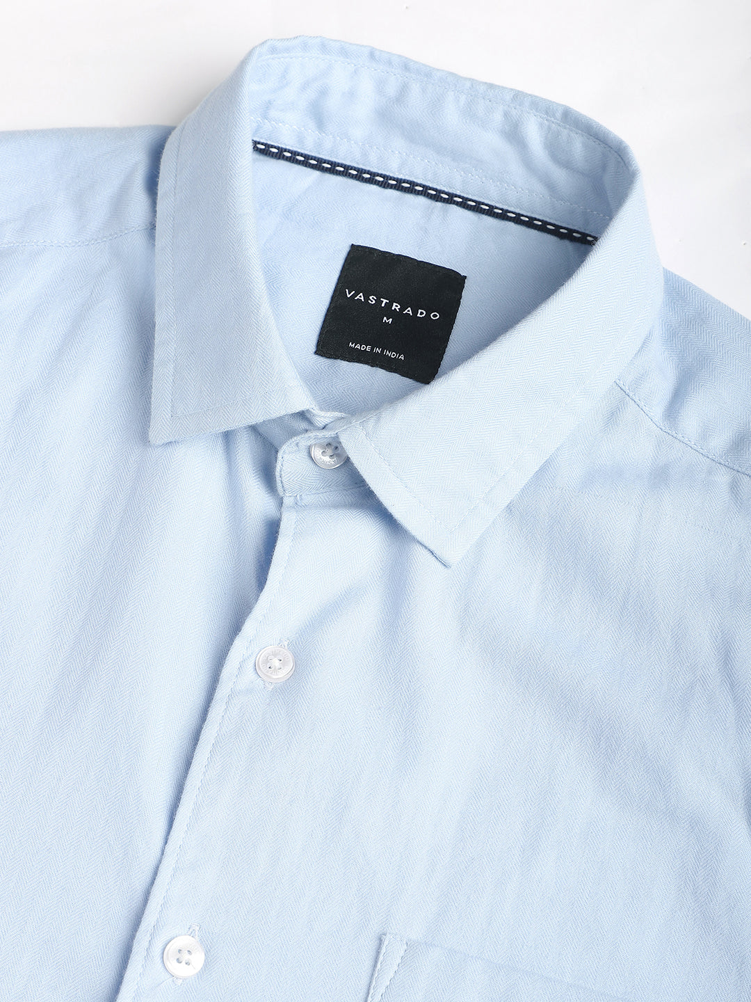 Herringbone Baby Blue Shirt