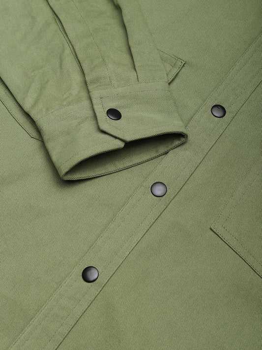 Vintage Green Double Pocket Overshirt