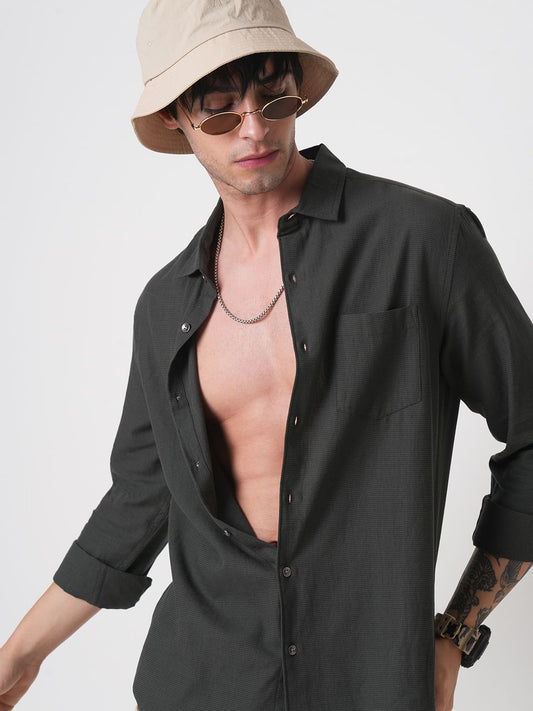 Solid Army Green Shirt