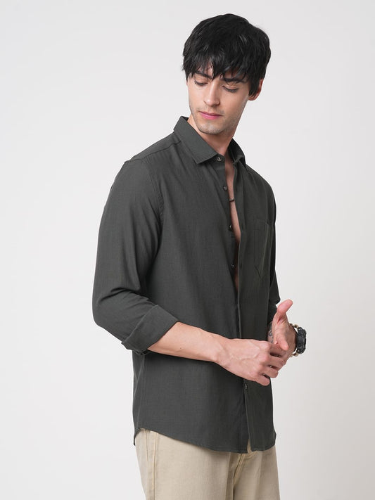 Solid Army Green Shirt
