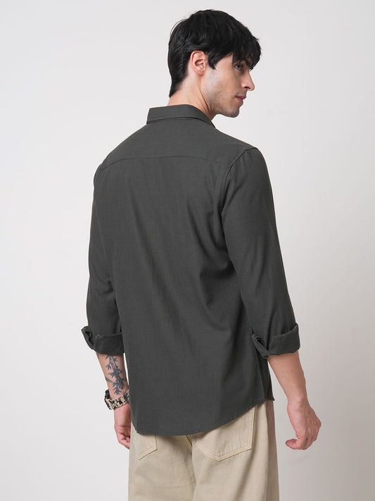 Solid Army Green Shirt