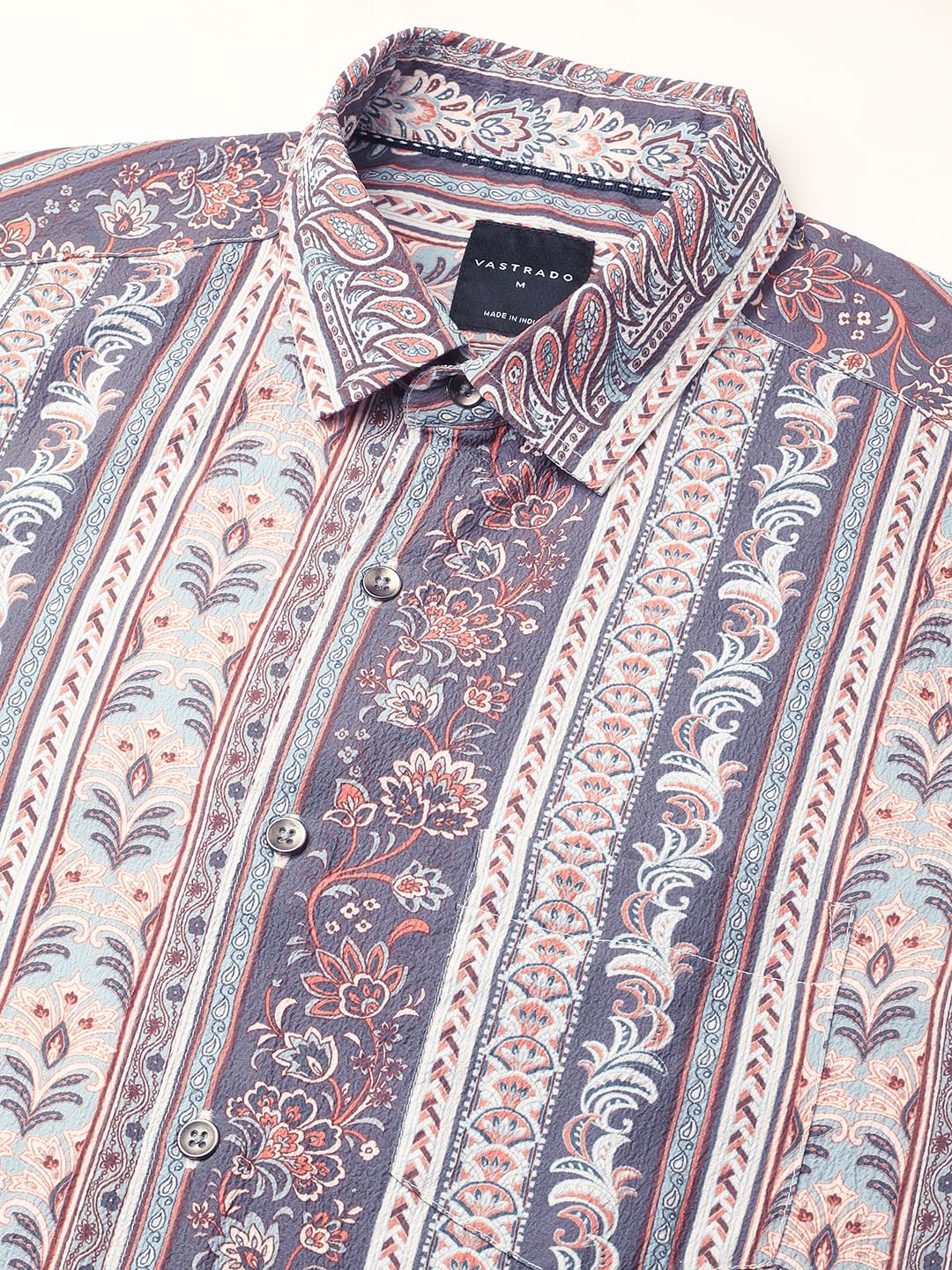 Multicolour Paisley Creased Shirt