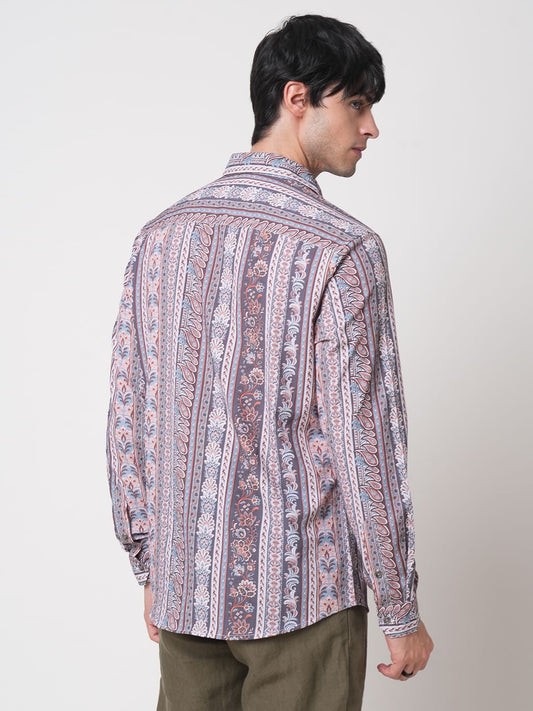 Multicolour Paisley Creased Shirt