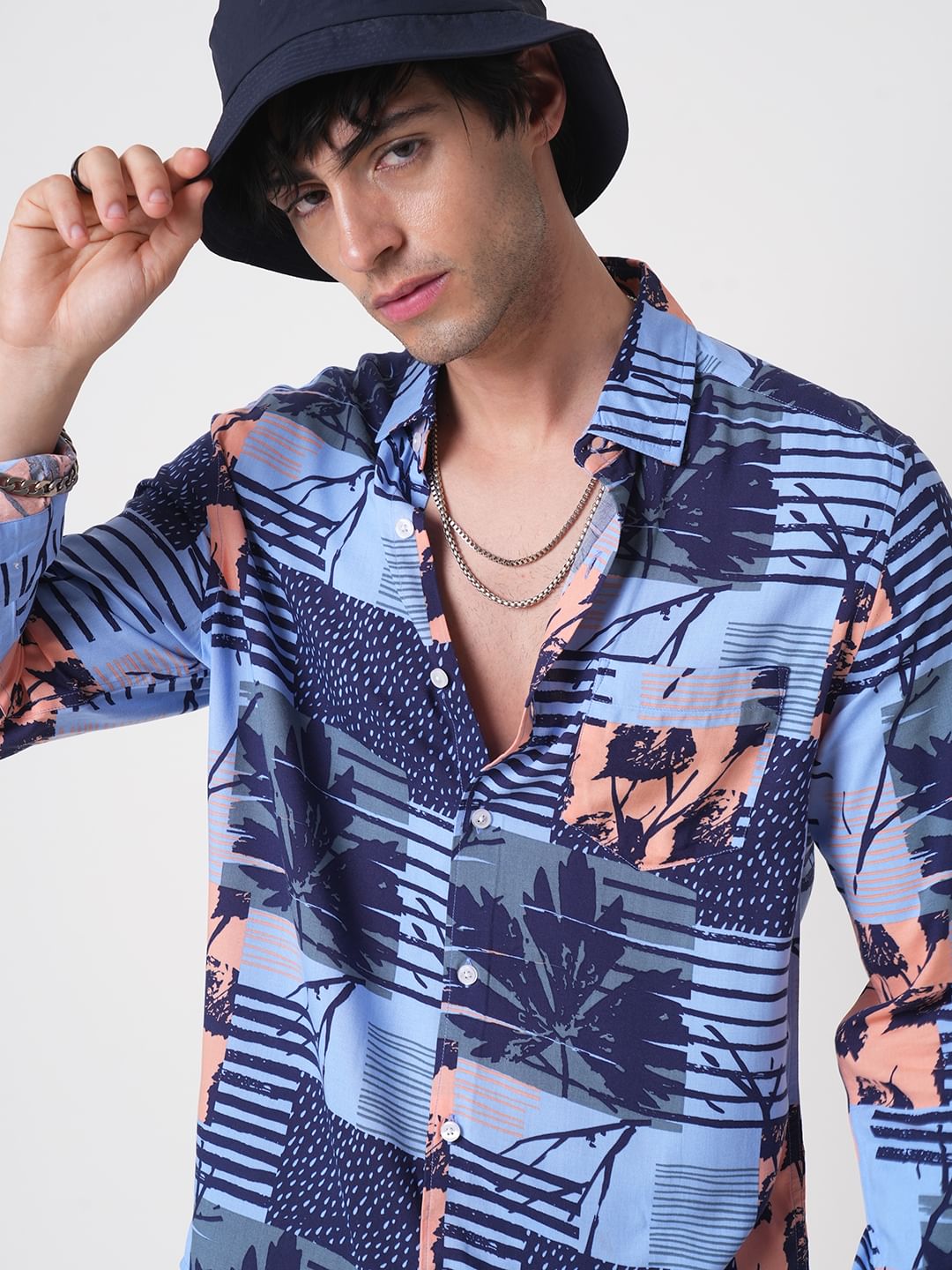 Multicolour Abstract Printed Shirt