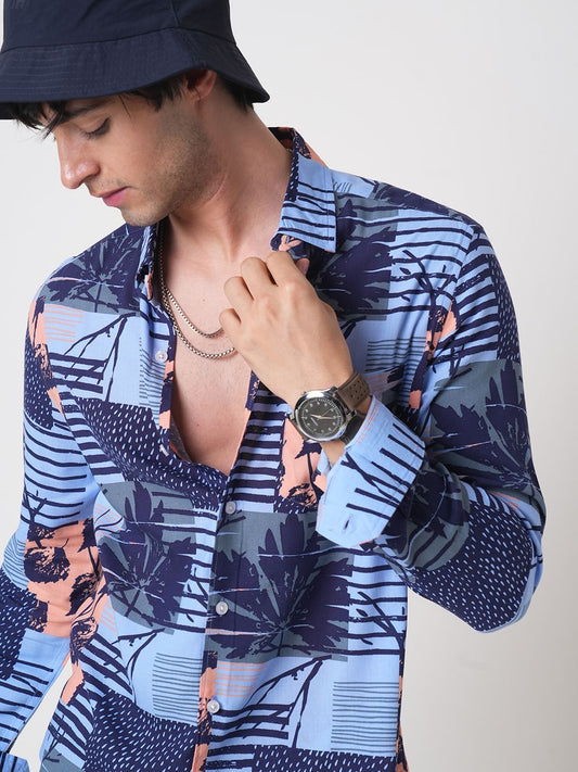 Multicolour Abstract Printed Shirt