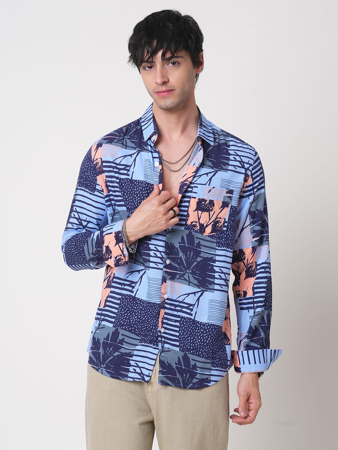 Multicolour Abstract Printed Shirt