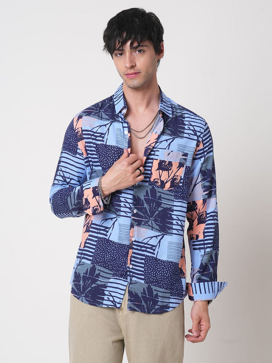 Multicolour Abstract Printed Shirt