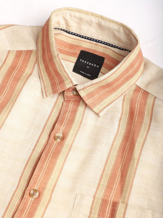 Squashy Orange Striped Shirt