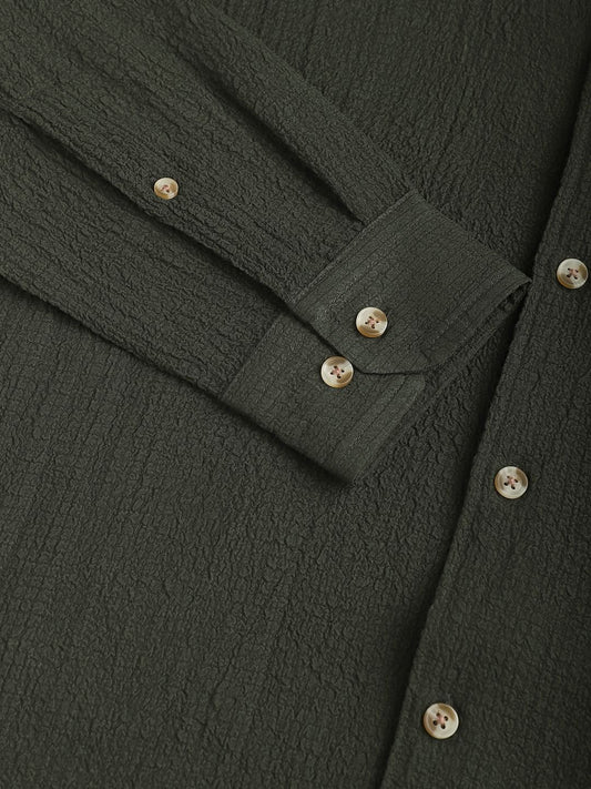 Army Olive Creased Shirt