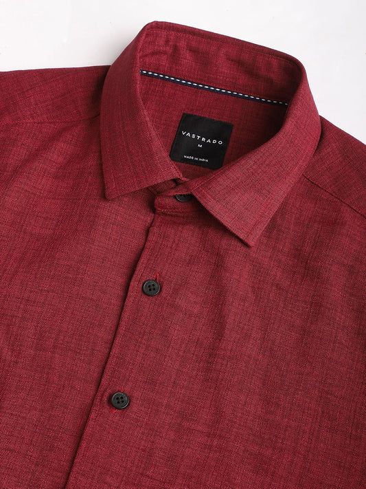 Currant Red Linen Shirt