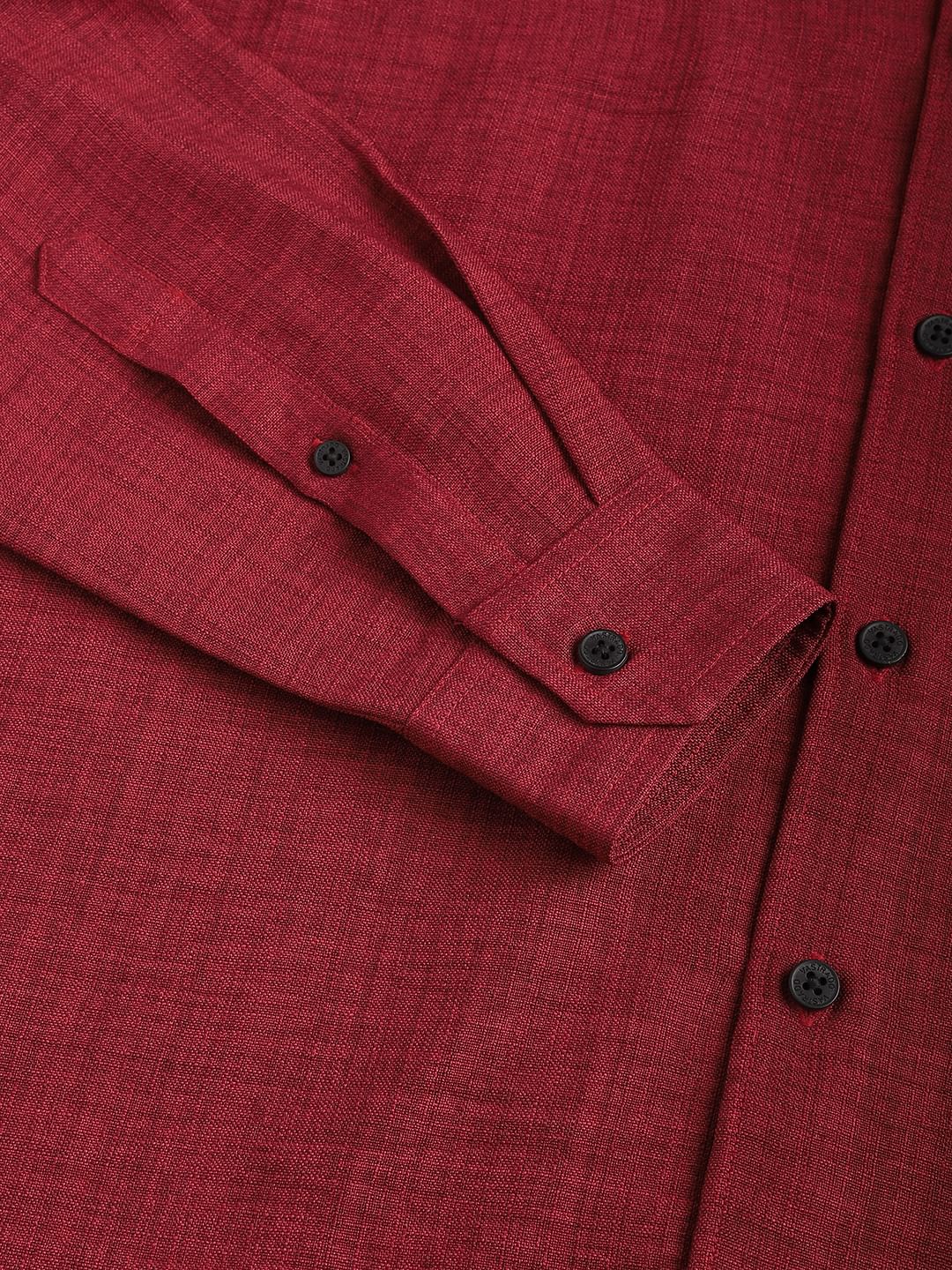 Currant Red Linen Shirt