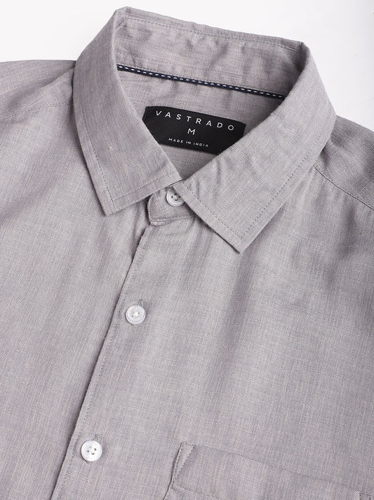 Pewter Grey Linen Shirt
