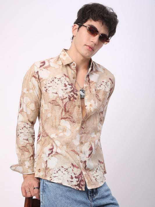 Artistic Multicolour Floral Printed Shirt