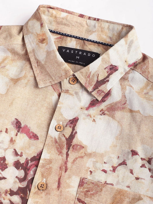 Artistic Multicolour Floral Printed Shirt