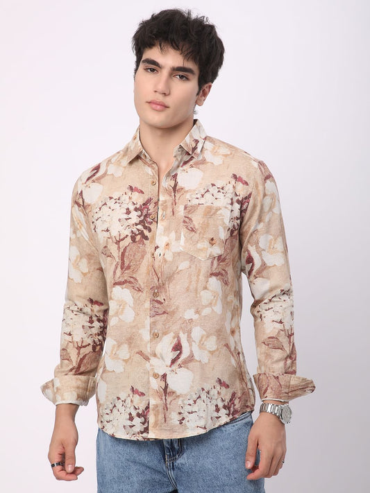 Artistic Multicolour Floral Printed Shirt