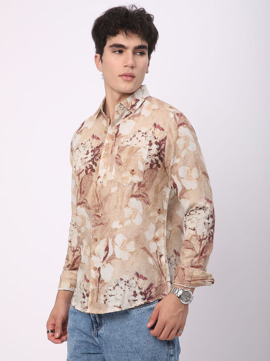 Artistic Multicolour Floral Printed Shirt