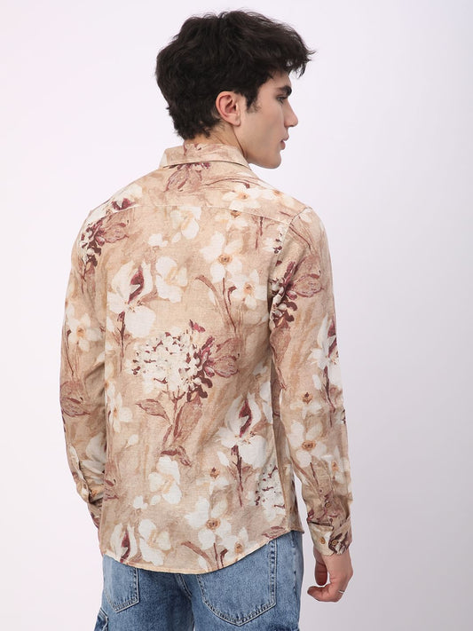 Artistic Multicolour Floral Printed Shirt