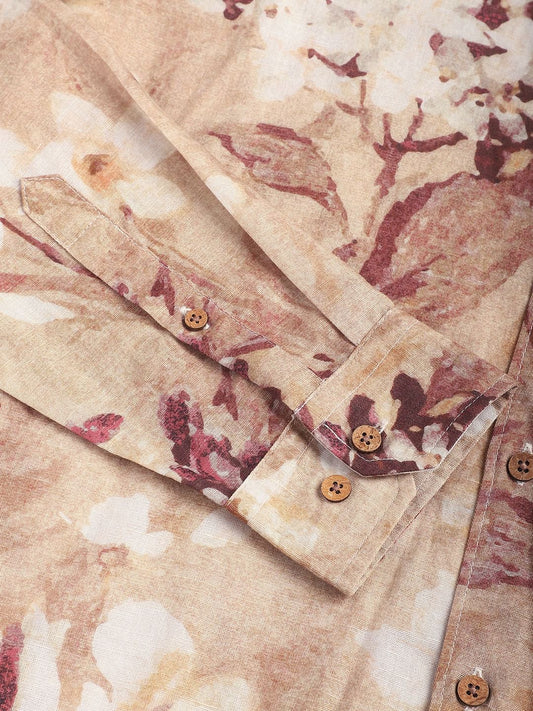 Artistic Multicolour Floral Printed Shirt