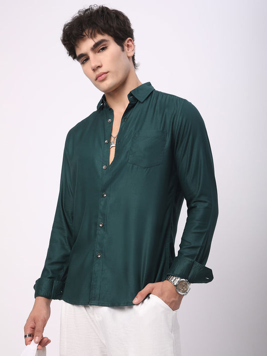 Solid Sacramento Green Shirt