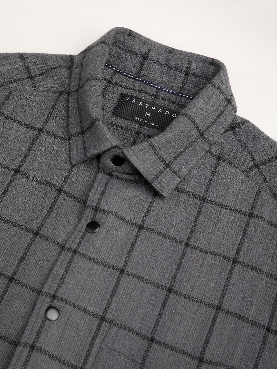 Burlap Graphite Black Checkered Shirt