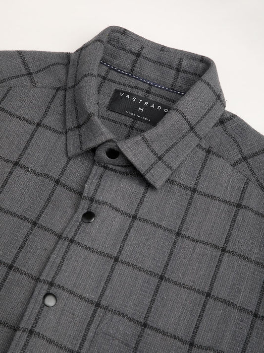 Burlap Graphite Black Checkered Shirt