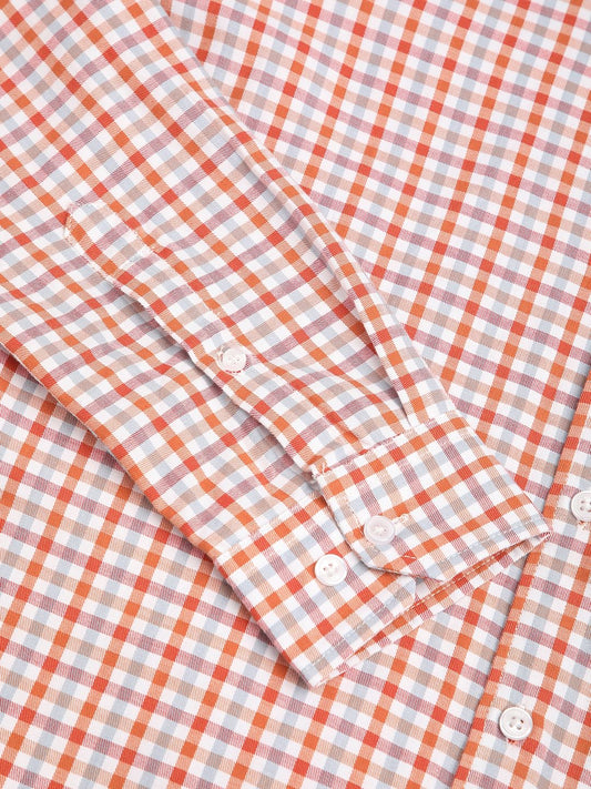 Classic Orange Mini Checkered Shirt