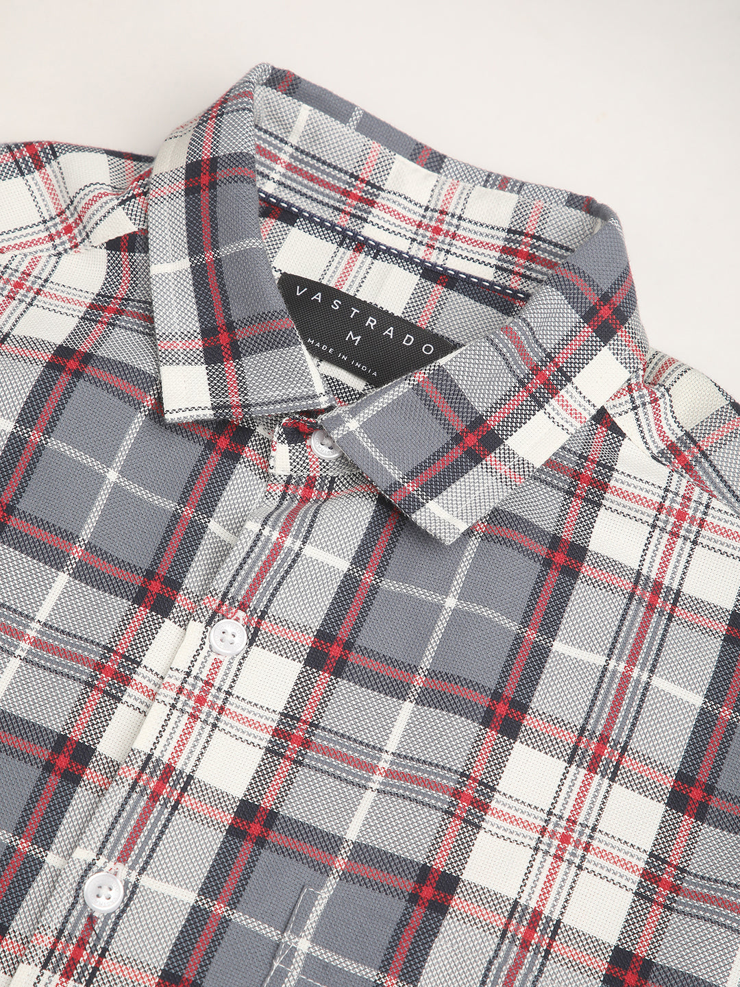Opulent Tartanique Grey Checkered Shirt