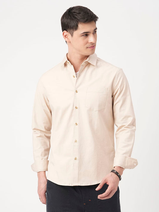 Elegant Beige Overshirt