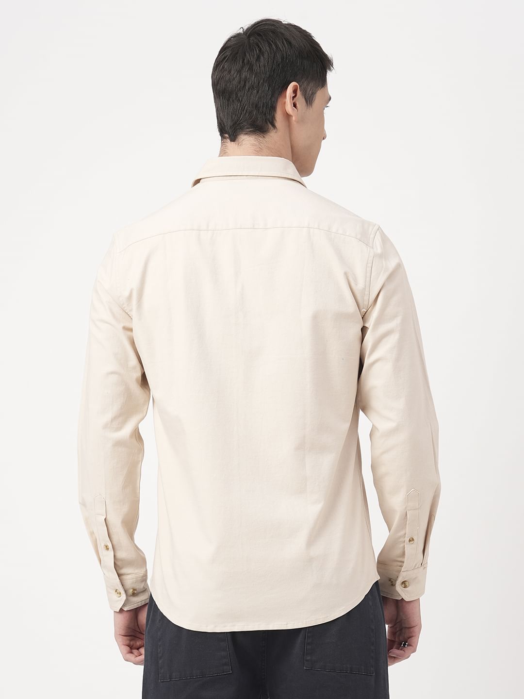 Elegant Beige Overshirt