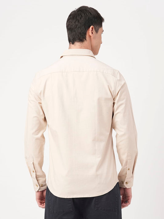 Elegant Beige Overshirt