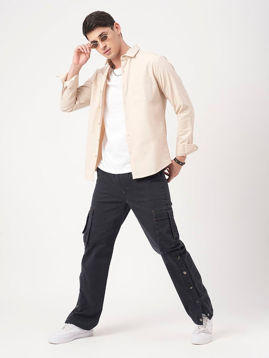 Elegant Beige Overshirt