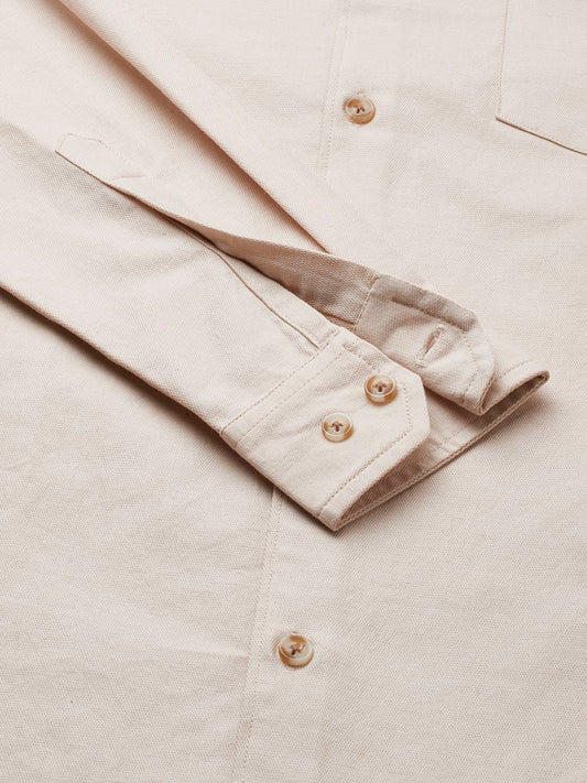 Elegant Beige Overshirt