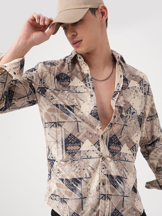 Graffito Multicolour Corduroy Shirt