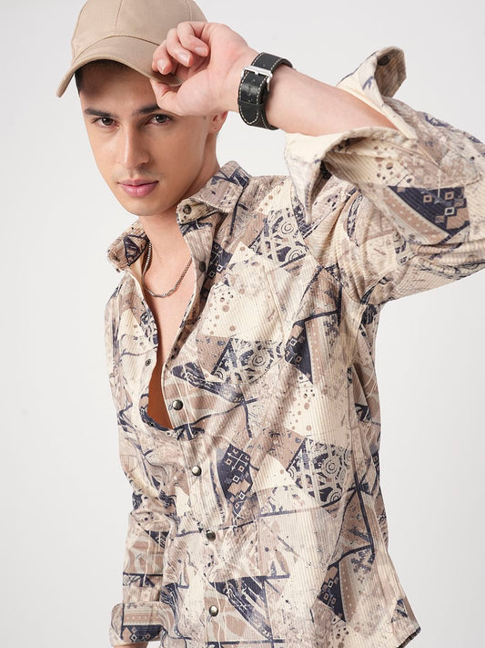 Graffito Multicolour Corduroy Shirt
