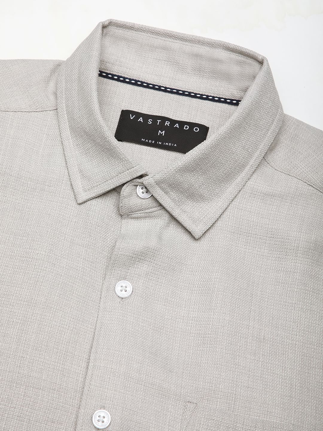 Solid Cloud Grey Linen Shirt