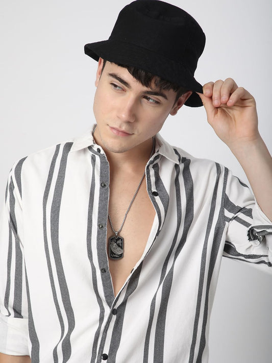 Haute Monochrome Striped Corduroy Shirt