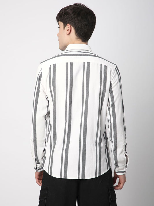 Haute Monochrome Striped Corduroy Shirt