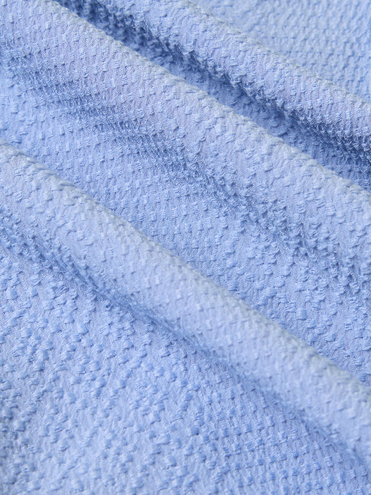 Carolina Blue Diamond Weave Textured Shirt